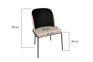 l set scaune 2 bucati nmobb dore 118 cadru 100 metal negru crema 9.jpg