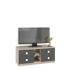 Comoda SYSTEM 110 4 sertare Oak Antracit.jpg