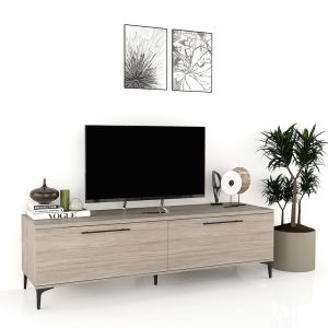 Comoda TV CUBO B180 2 usi Oak.jpg