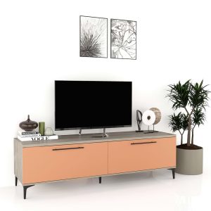 Comoda TV CUBO B180 2 usi Oak Ginger.jpg