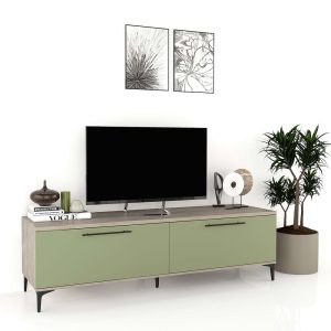 Comoda TV CUBO B180 2 usi Oak Pesto.jpg