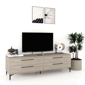 Comoda TV CUBO B180 4 sertare Oak.jpg
