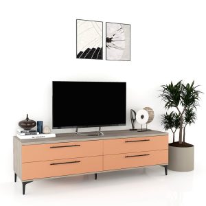 Comoda TV CUBO B180 4 sertare Oak Ginger.jpg