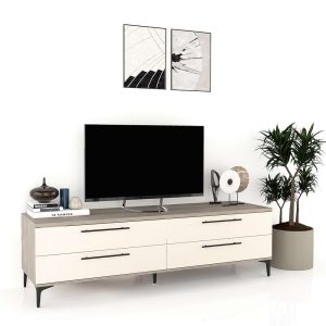 Comoda TV CUBO B180 4 sertare Oak Vizon.jpg