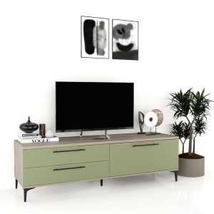Comoda TV CUBO B180 Italian Oak Pesto.jpg