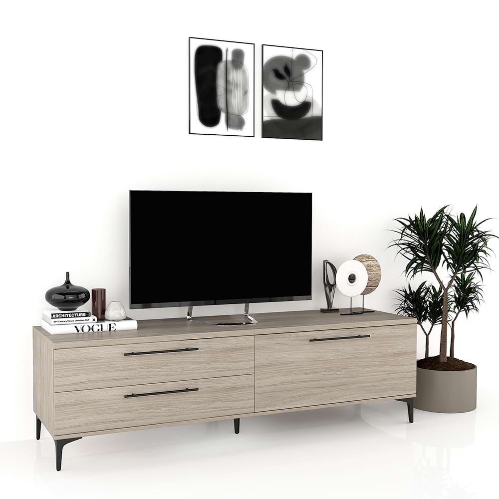 Comoda TV CUBO 180, 1U2S, Italian, Oak 1 Comoda TV CUBO B180 Oak.jpg