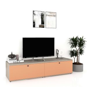 Comoda living CUBO 180 2u Clasic Oak Ginger.jpg