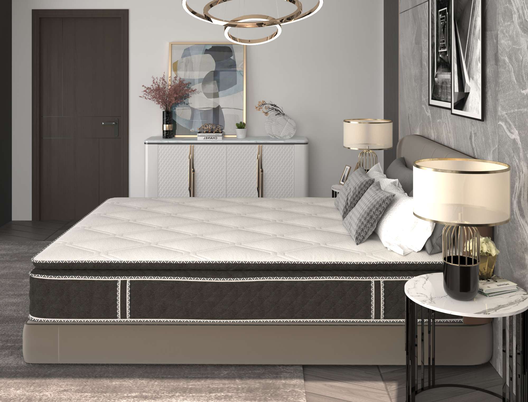 Saltea cu arcuri si memorie Somnexpert Top Confort 180x200x30, fermitate mediu-tare, cu topper integrat, cu manere 3 TopConfort6.jpg