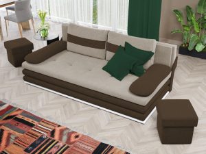 canapea mira extensibila cu lada crem maro 02.jpg
