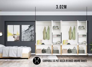 Dressing 3.02m / Dulap Dormitor Timea - imagine 3