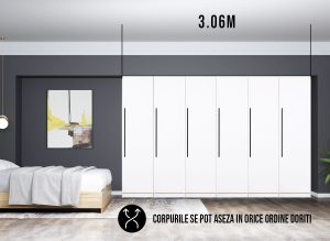 Dressing 3.06m / Dulap Dormitor Timea - imagine 2