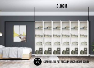 Dressing 3.06m / Dulap Dormitor Timea - imagine 3