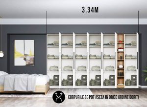 Dressing 3.34m / Dulap Dormitor Timea - imagine 3