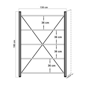 l biblioteca cosmo fix sapphire 130x35x180 cm naturalnegru 4.jpg