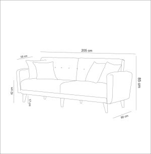 l canapea extensibila cu 3 locuri unique design 867unq1323 lemn crema 4.jpg