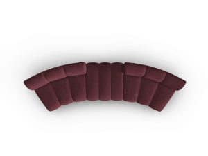 l canapea semirotunda 5 locuri lupine micadoni home bl 367x118x70 cm poliester chenille bordo 3.jpg