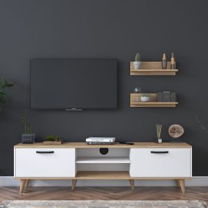 l comoda tv cu 2 rafturi wren m48 1043 pal melaminat albnuc 2.jpg