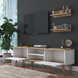 l comoda tv cu 2 rafturi wren m48 1043 pal melaminat albnuc 4.jpg