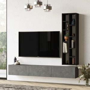 l comoda tv cu raft yardley lv9 rl pal melaminat argintiunegru 1.jpg