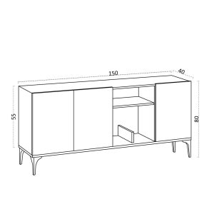 l consola emerald albedo 120x80x40cm alb 4.jpg