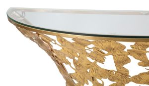 l consola leaves mauro ferretti 120x405x372 cm fier auriu 3.jpg