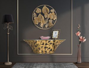 l consola leaves mauro ferretti 120x405x372 cm fier auriu 4.jpg