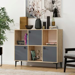 l consola olivia parion 120x96x35cm pal melaminat stejar safir antracit 2.jpg