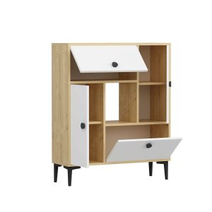l consola olivia sidelya 90x105x296cm pal melaminat stejar alb 3.jpg
