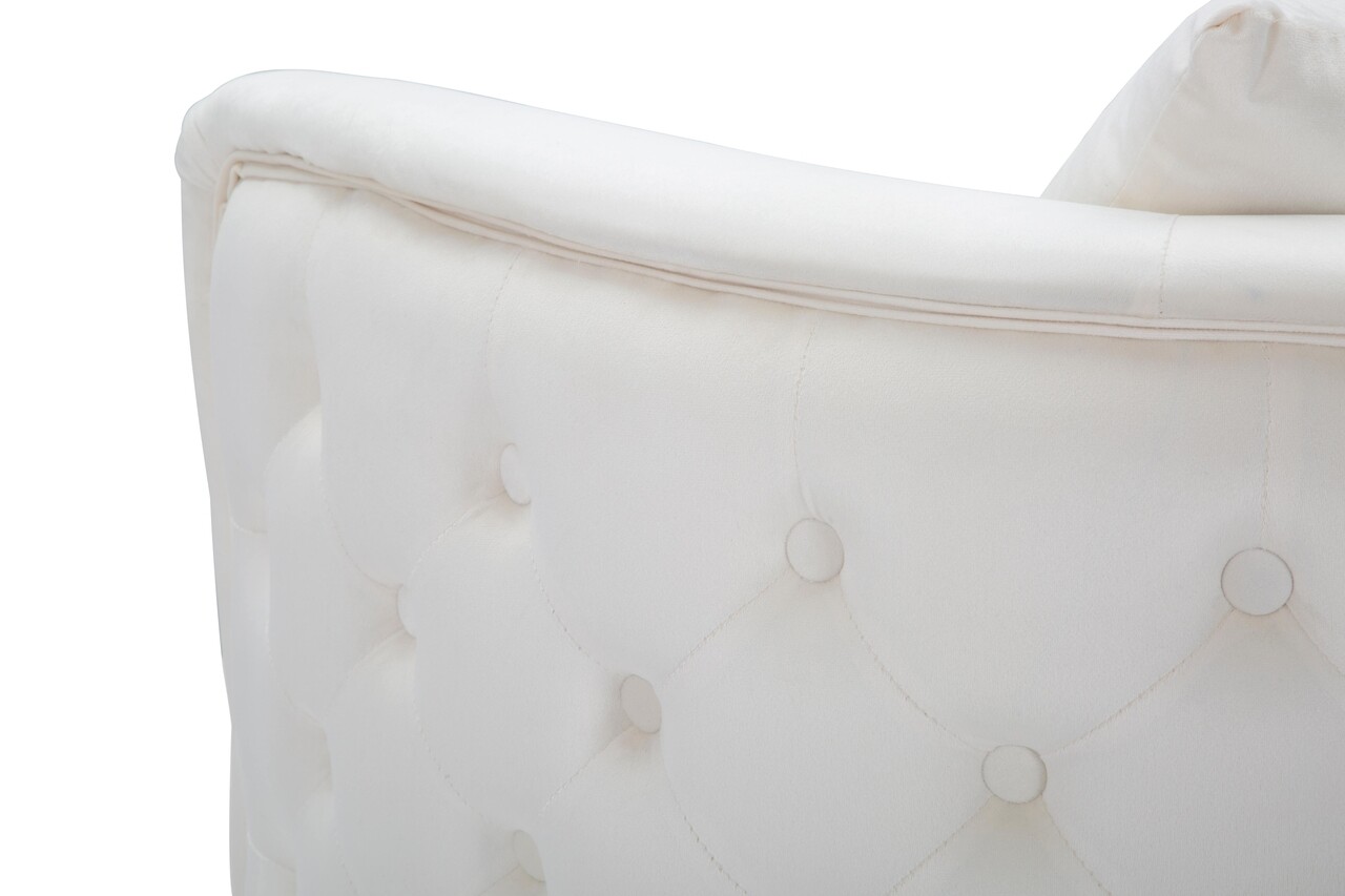 Fotoliu Bucarest, Mauro Ferretti, 76x74x71 cm, catifea, crem 6 l fotoliu bucarest mauro ferretti 76x74x71 cm catifea crem 5.jpg