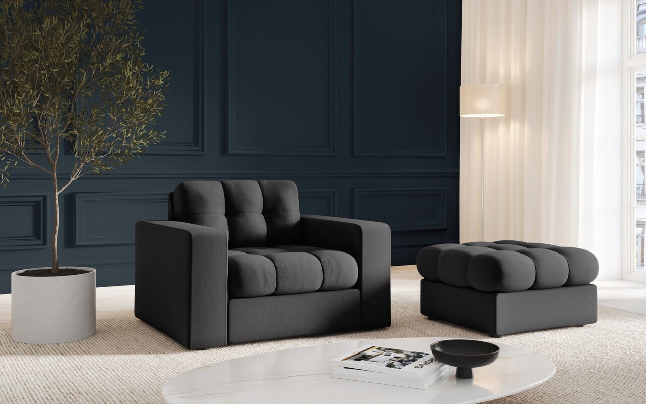 Fotoliu, Justin, Micadoni Home, BL, 97x90x72 cm, poliester, gri inchis 6 l fotoliu justin micadoni home bl 97x90x72 cm poliester gri inchis 5.jpg