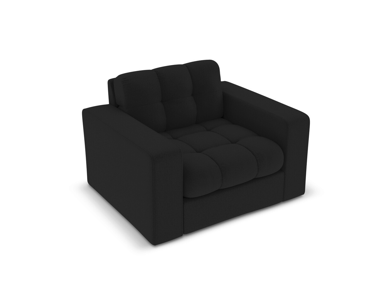 Fotoliu, Justin, Micadoni Home, BL, 97x90x72 cm, poliester, negru 3 l fotoliu justin micadoni home bl 97x90x72 cm poliester negru 2.jpg