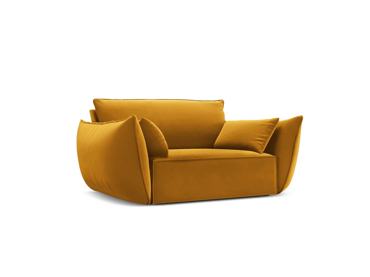 Fotoliu, Kaelle, Micadoni Home, BL, 128x100x85 cm, catifea, galben 3 l fotoliu kaelle micadoni home bl 128x100x85 cm catifea galben 2.jpg