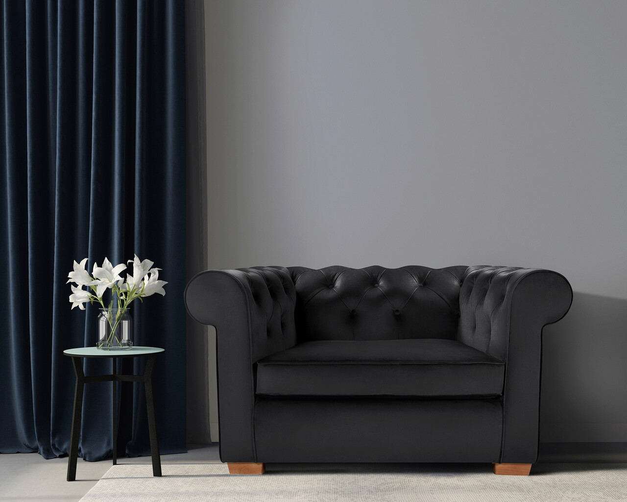 Fotoliu Oxford Chesterfield, 93x116x75 cm, Graphite 1 l fotoliu oxford chesterfield 93x116x75 cm graphite.jpg