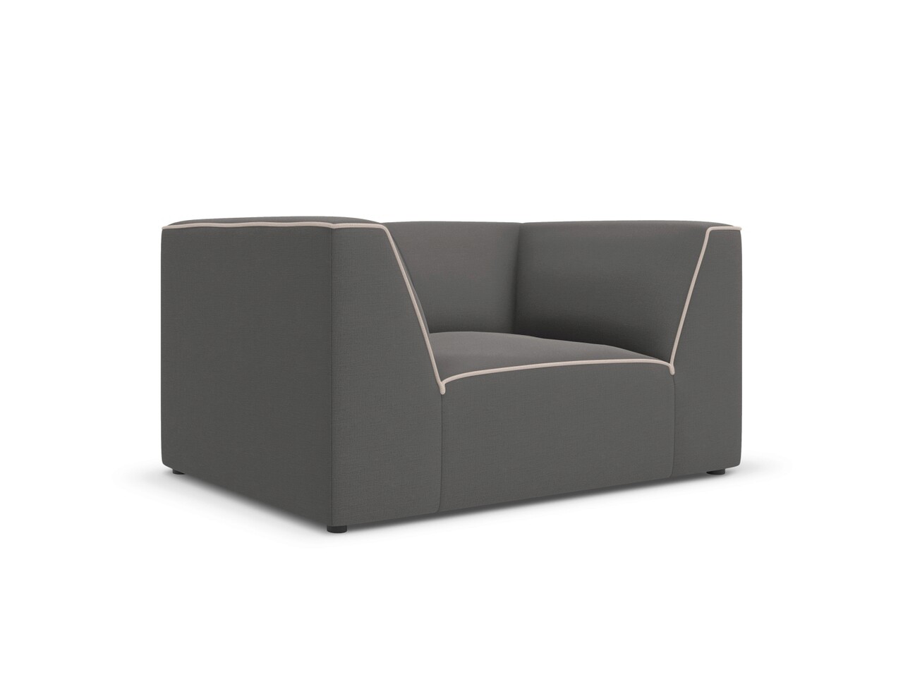 Fotoliu, Ruby, Micadoni Home, BL, 120x93x69 cm, tesatura chenille, gri/bej 3 l fotoliu ruby micadoni home bl 120x93x69 cm tesatura chenille gribej 2.jpg