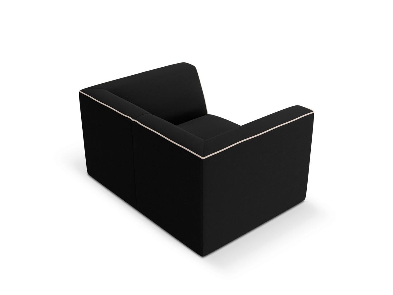 Fotoliu, Ruby, Micadoni Home, BL, 120x93x69 cm, tesatura chenille, negru/bej 4 l fotoliu ruby micadoni home bl 120x93x69 cm tesatura chenille negrubej 3.jpg