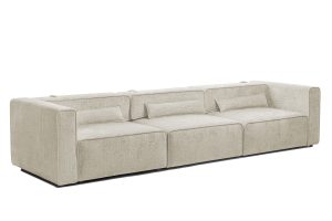 Canapea Extensibilă 5 locuri ZANETTO, cu 3 lăzi depozitare, 340x100x70 cm - imagine 2