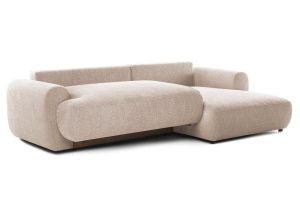Colțar Extensibil 3 locuri NOA, cu ladă de depozitare, 270x155x80 cm - imagine 5