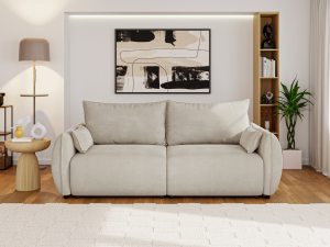 Canapea Extensibilă 3 locuri OSAKA, cu ladă depozitare, 238x110x90 cm - imagine 3