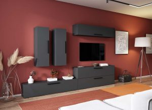 Living Pati 146 - Mobila Sufragerie Gri Antracit - imagine 2