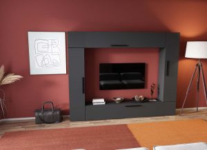 Living Pati 154 - Mobila Sufragerie Gri Antracit - imagine 2