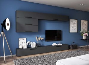 Living Pati 166 - Mobila Sufragerie Gri Antracit - imagine 2