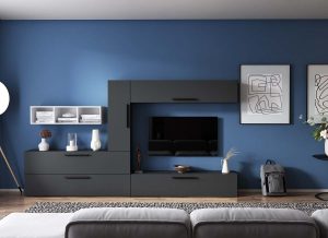 Living Pati 182 - Mobila Sufragerie Gri Antracit - imagine 2