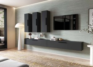Living Pati 190 - Mobila Sufragerie Gri Antracit - imagine 2