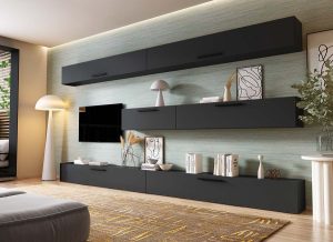 Living Pati 196 - Mobila Sufragerie Gri Antracit - imagine 2