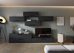 Living Pati 218 - Mobila Sufragerie Gri Antracit - imagine 2