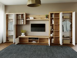 Mobila sufragerie - Living Milan C1 DUO Stejar - imagine 2