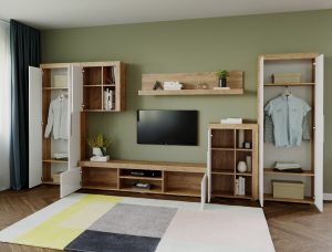 Mobila sufragerie - Living Milan C2 DUO Stejar - imagine 2