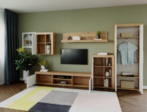 Mobila sufragerie - Living Milan C2 UNO Stejar - imagine 2