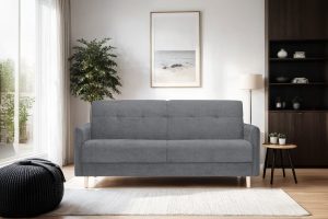 Canapea Extensibilă 3 locuri STONE, cu ladă de depozitare, 210x70x98 cm - imagine 4