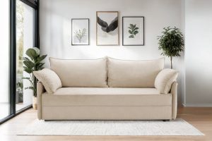 Canapea Extensibilă 3 locuri RIVA, cu ladă depozitare, 206x90x88 cm - imagine 3
